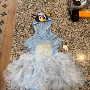 Light Blue Kids Costume with Tutu